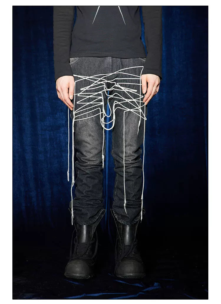 American Vintage Star Drawstring Stretch Jeans