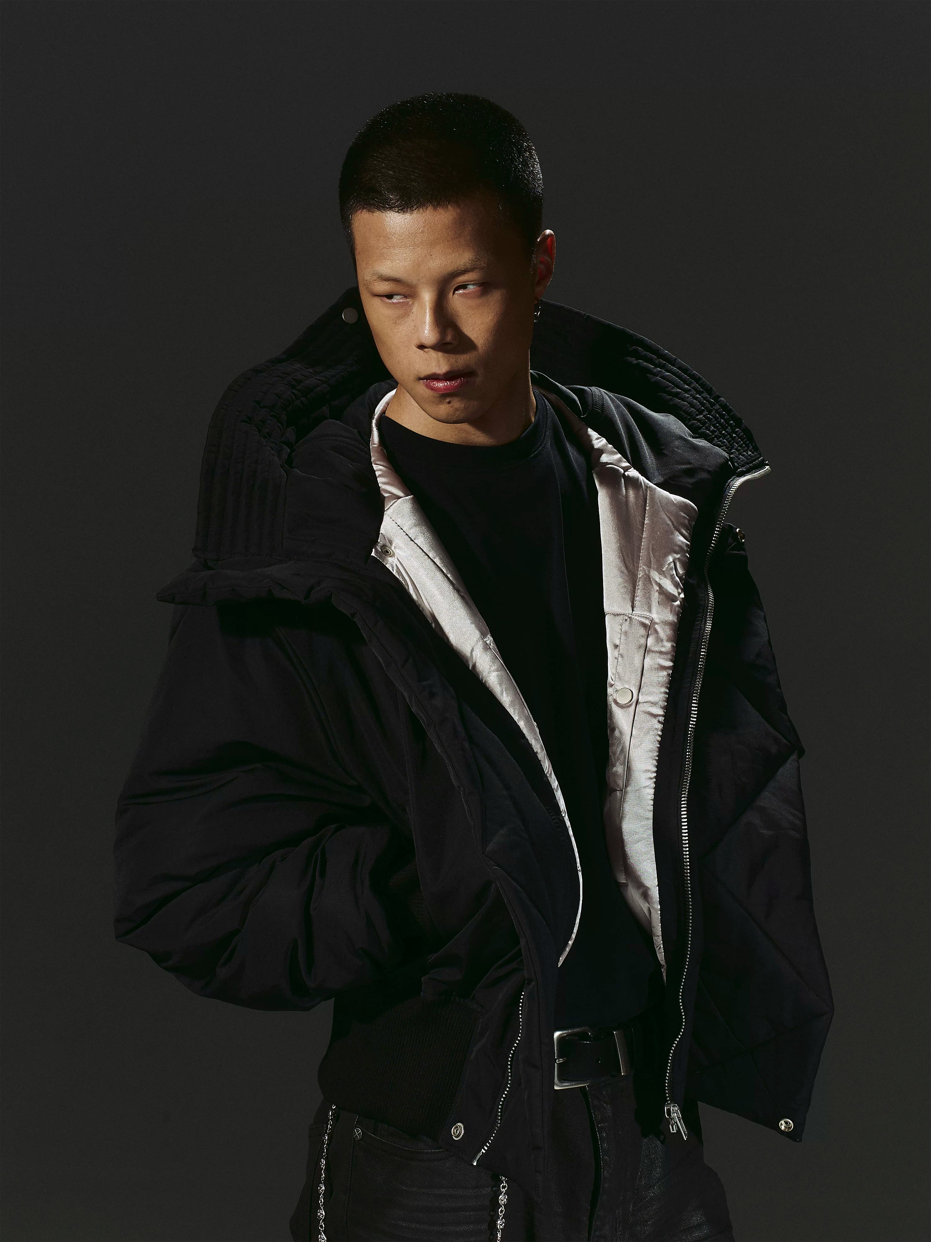 Dark 3M Oversized Hooded Bomber Jacket