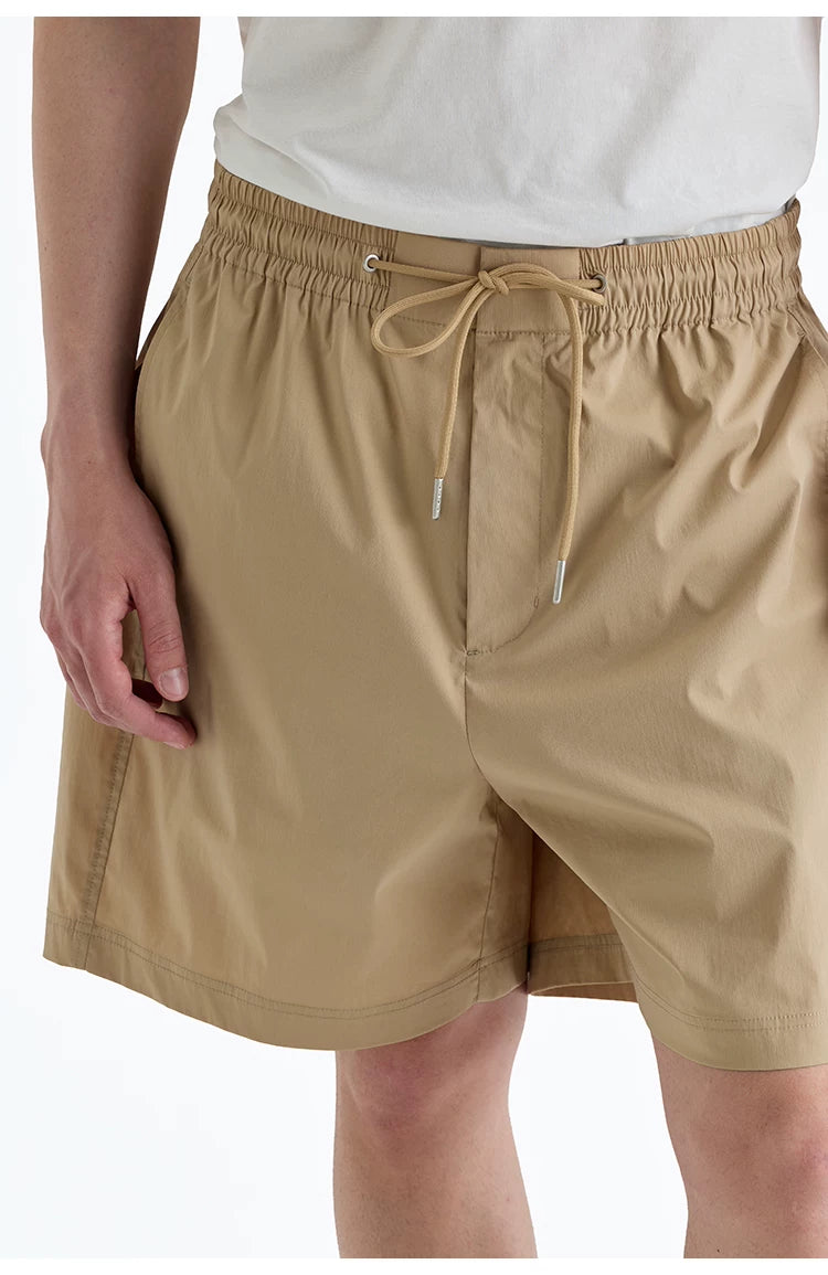 Supima Nylon Blend Drawstring Shorts