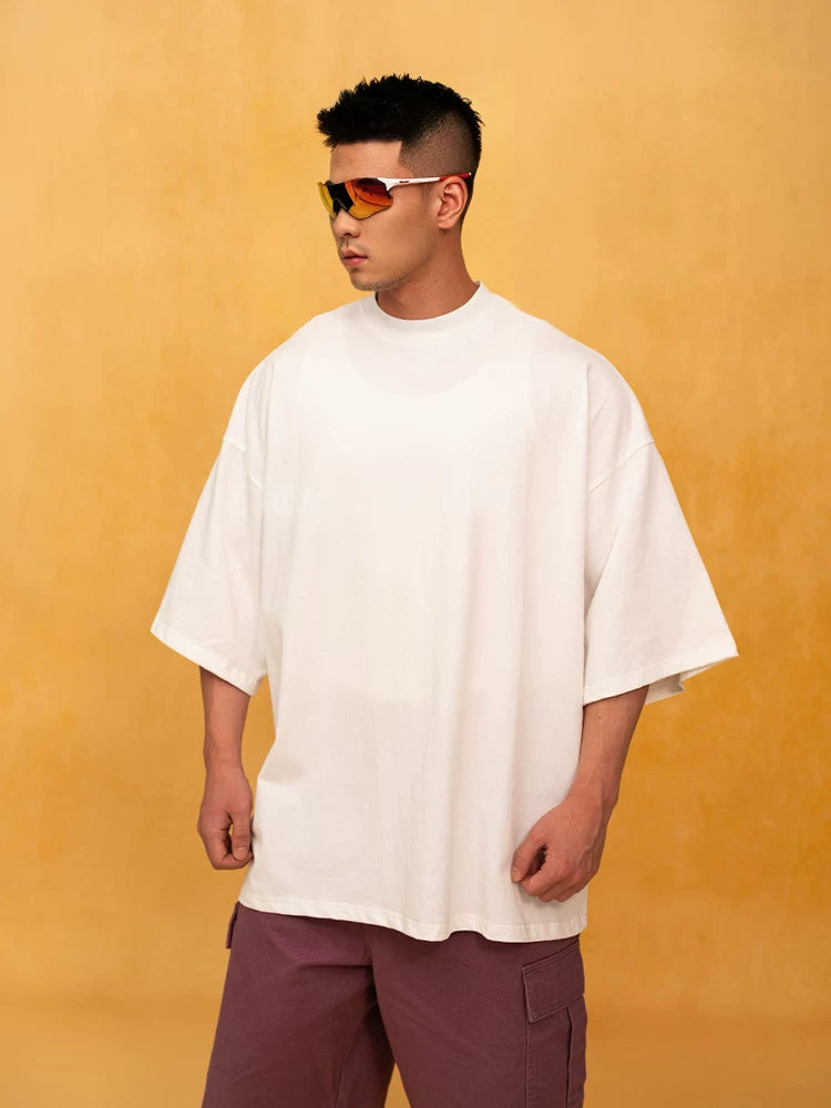 Men's Oversized Red Black White Tees