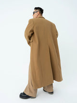 Men's Long Woolen Shoulder-padded Coat