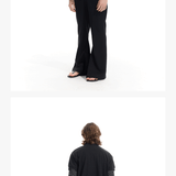 Premium Wool Blend Straight Shoulder Cardigan