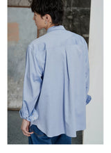 80s Cotton Oxford Asymmetric Pocket Shirt