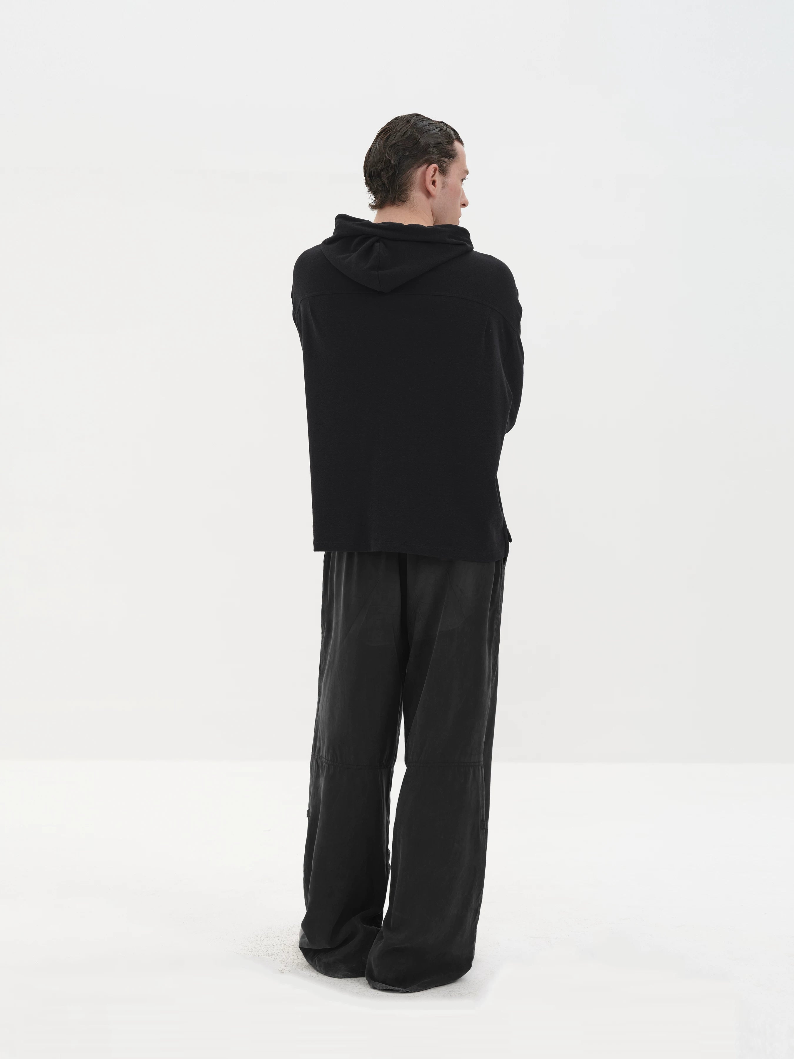 Sand Washed Pleated Tencel Pants