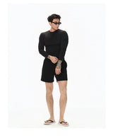 Soft Quick-Dry Fitted Long-Sleeve Top