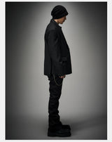 Structured Wool Blazer with Slits