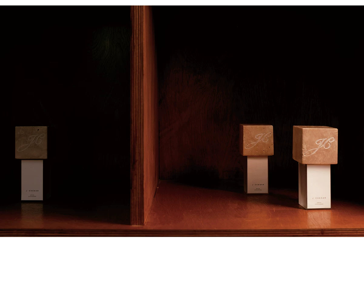 Woody Perfume with Italian Travertine Cap