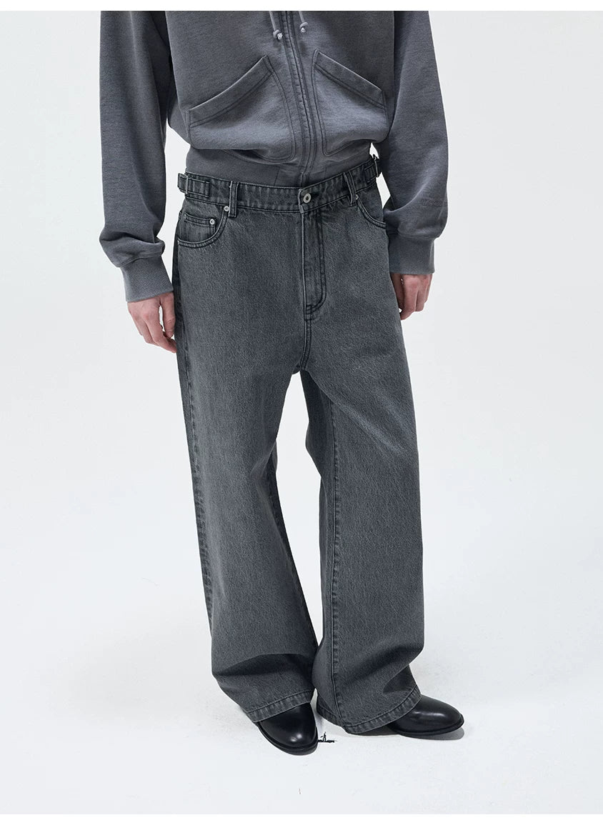 14Oz Turkish Washed Denim Straight Pants
