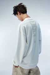 Long Sleeve Unisex Litchi Patch Tee