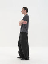 Sand Washed Pleated Tencel Pants