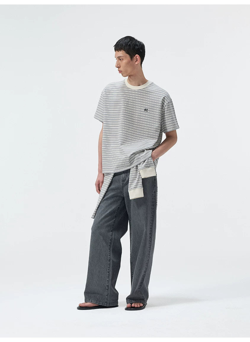 14Oz Turkish Washed Denim Straight Pants