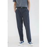 Double Pleated Wide Cropped Suit Pants