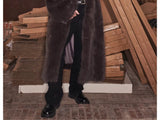 Unisex Oversized Knee-length Faux Fur Coat