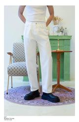 Men's Vintage White Wide Leg Jeans