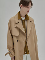 Vintage Double Breasted Belted Trench Coat