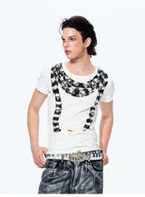 Men's Slim Skull Print Tee