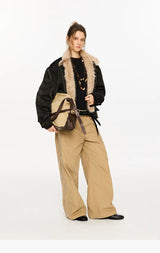 Tip-dyed Toscana PU Harrington Jacket