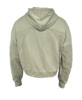 Deconstructed Boxy Fit Zip Hoodie