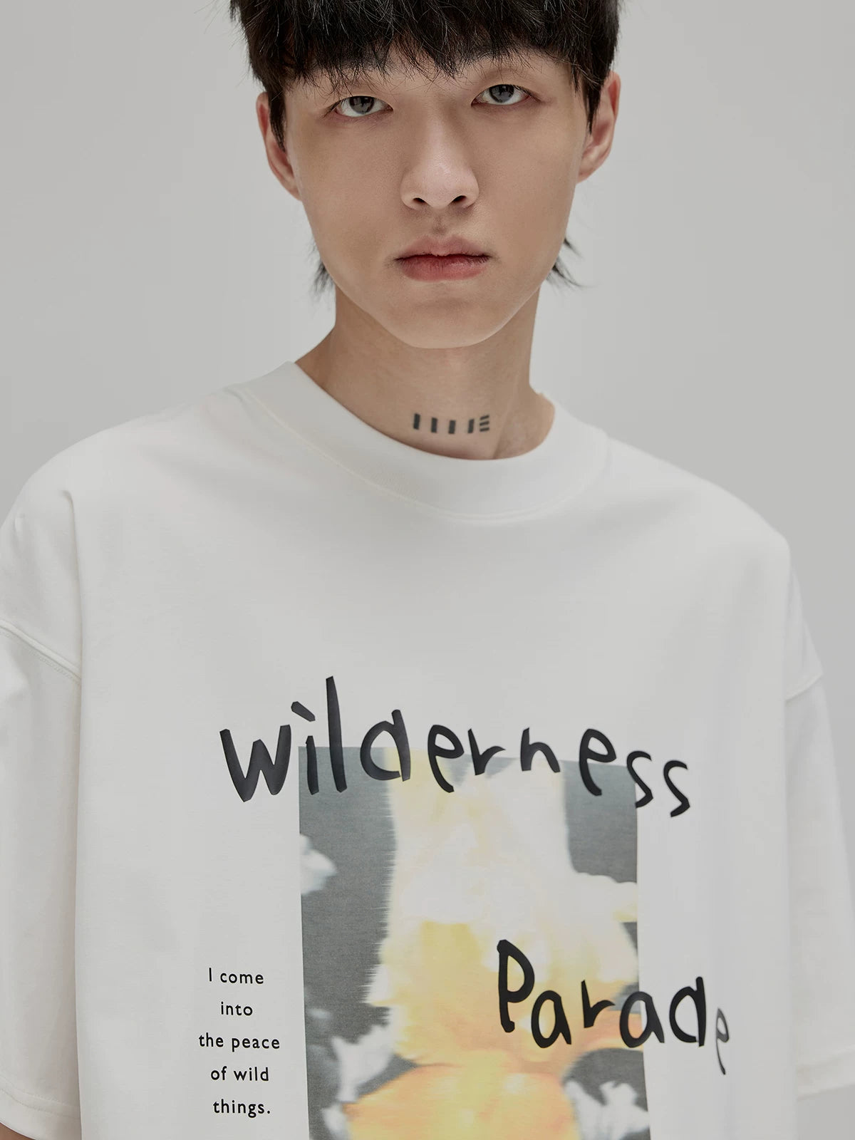 Graffiti Print Double Mercerized Tee