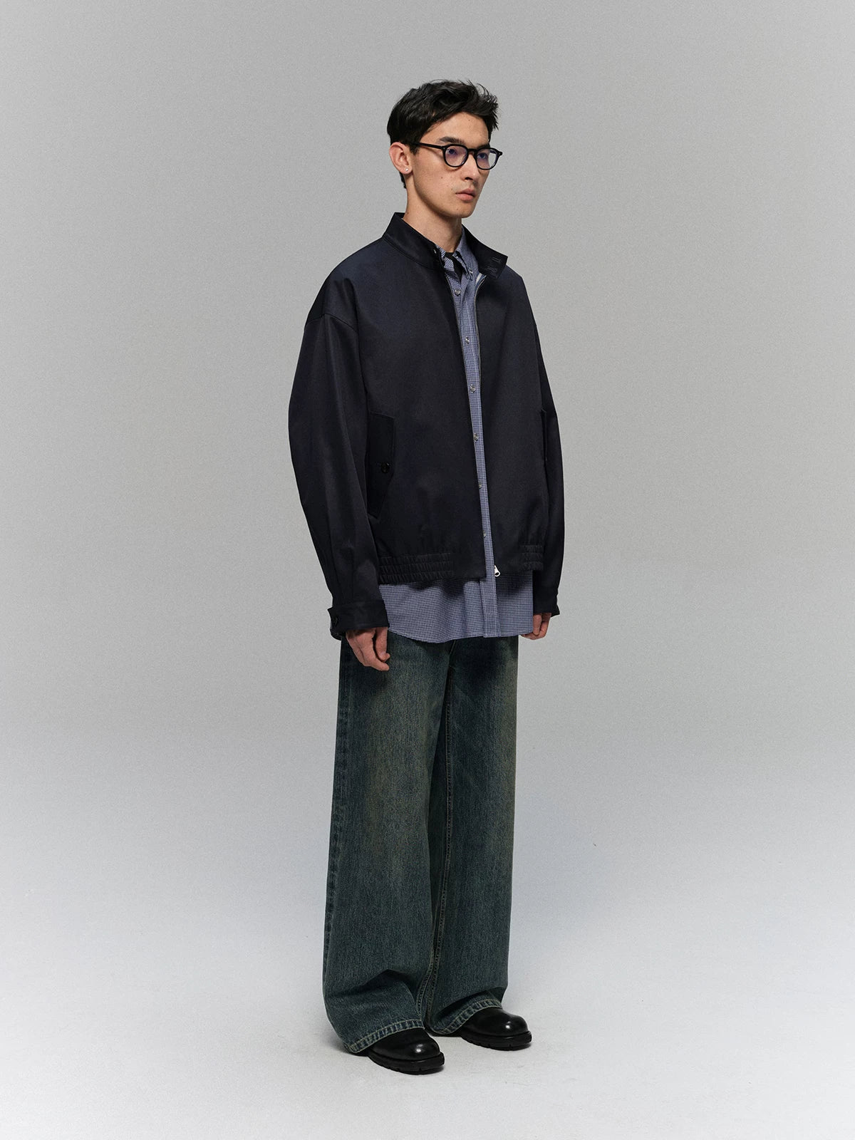 Heavyweight Slub Washed Straight Jeans