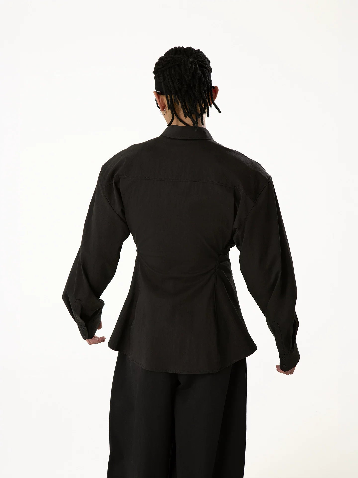 Hourglass Monochrome Long Sleeve Vintage Shirt