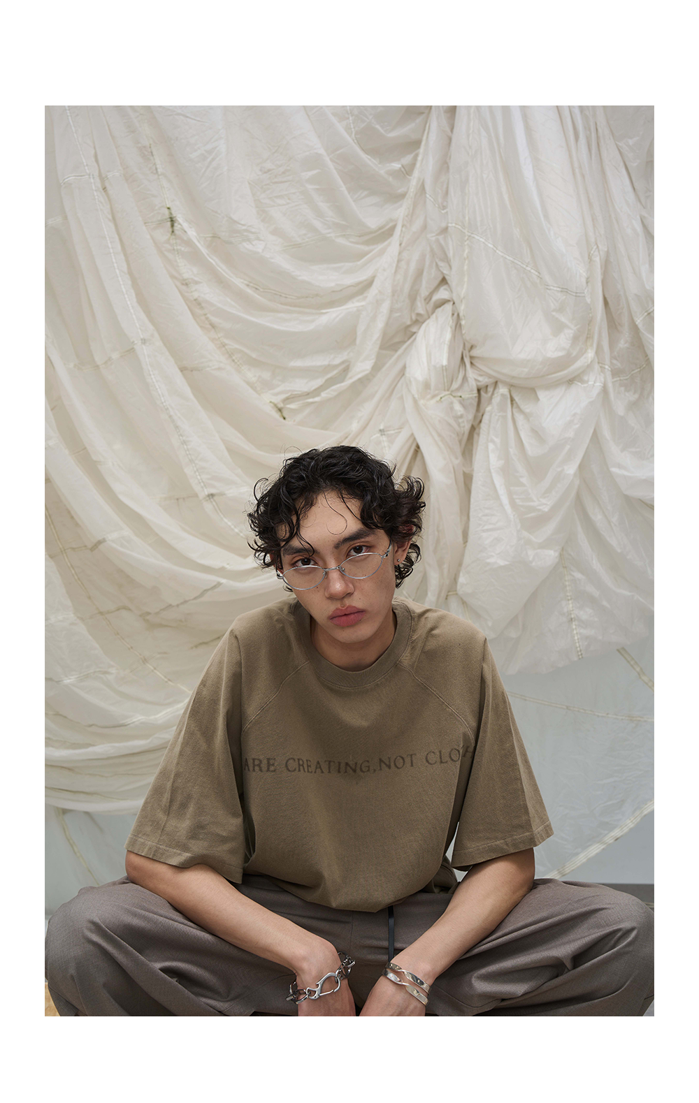Washed Vintage Printed Slogan Tee