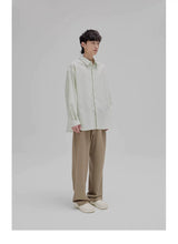 Basic Embroidered Pima Cotton Blend Shirt