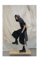 Intertwined Decorative Detachable Oversized Hood
