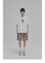 Floral Silhouette Print Short Sleeve Tee