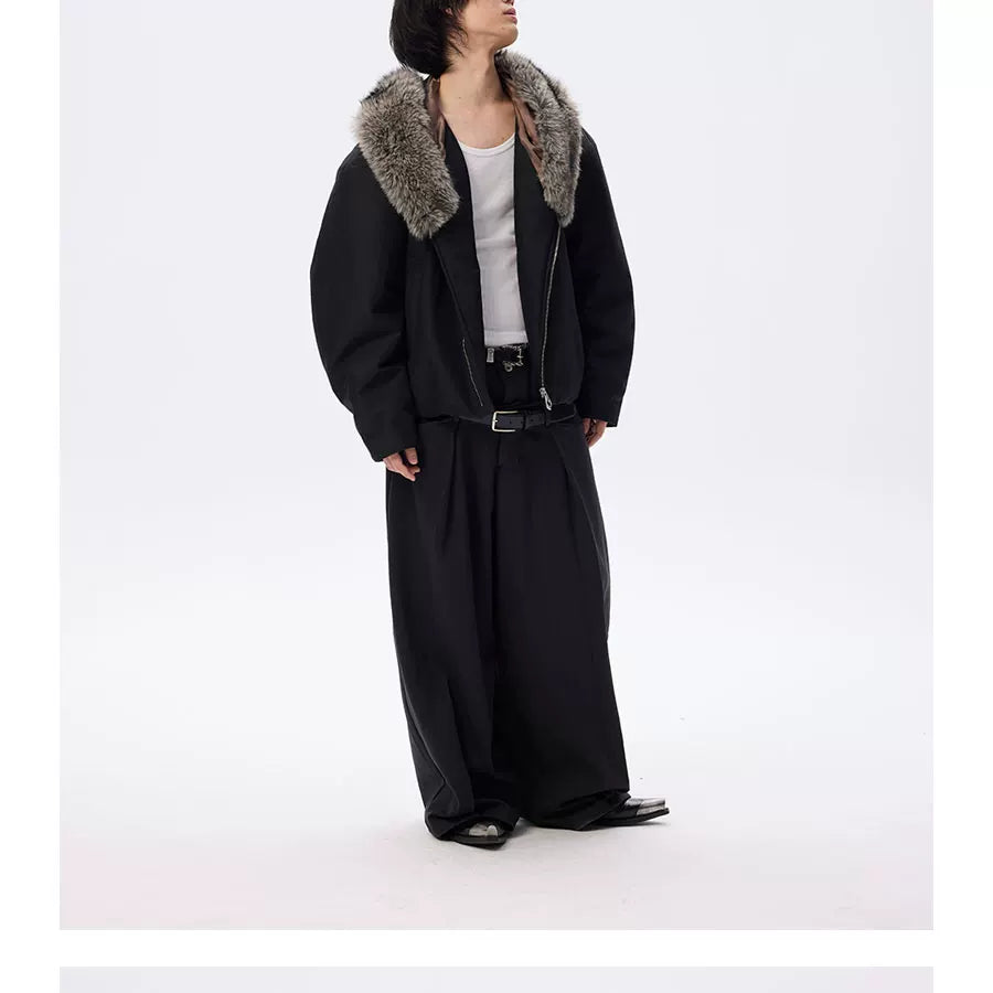 Waterproof Detachable Fox Fur Padded Coat