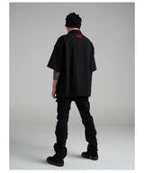 Men's Black Fitted Short Sleeve Shirt