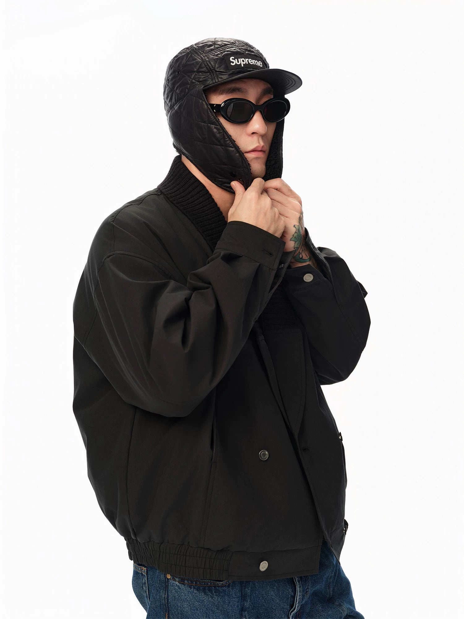 Vintage Notched Lapel Light Cotton Coat