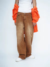 Men's Brown Vintage Wide Leg Jeans