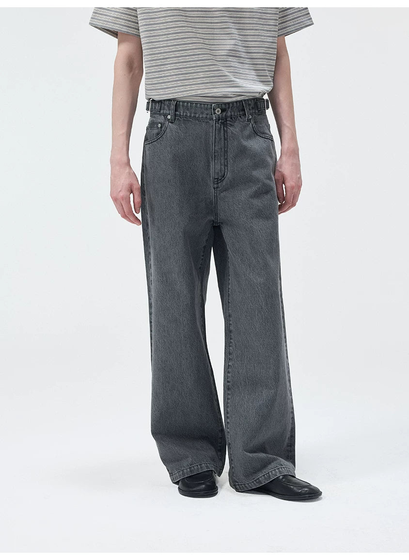 14Oz Turkish Washed Denim Straight Pants