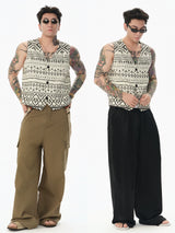 Fair Isle Skeleton Print Vest