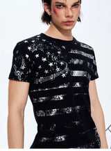 Men's Star Print Street Tee