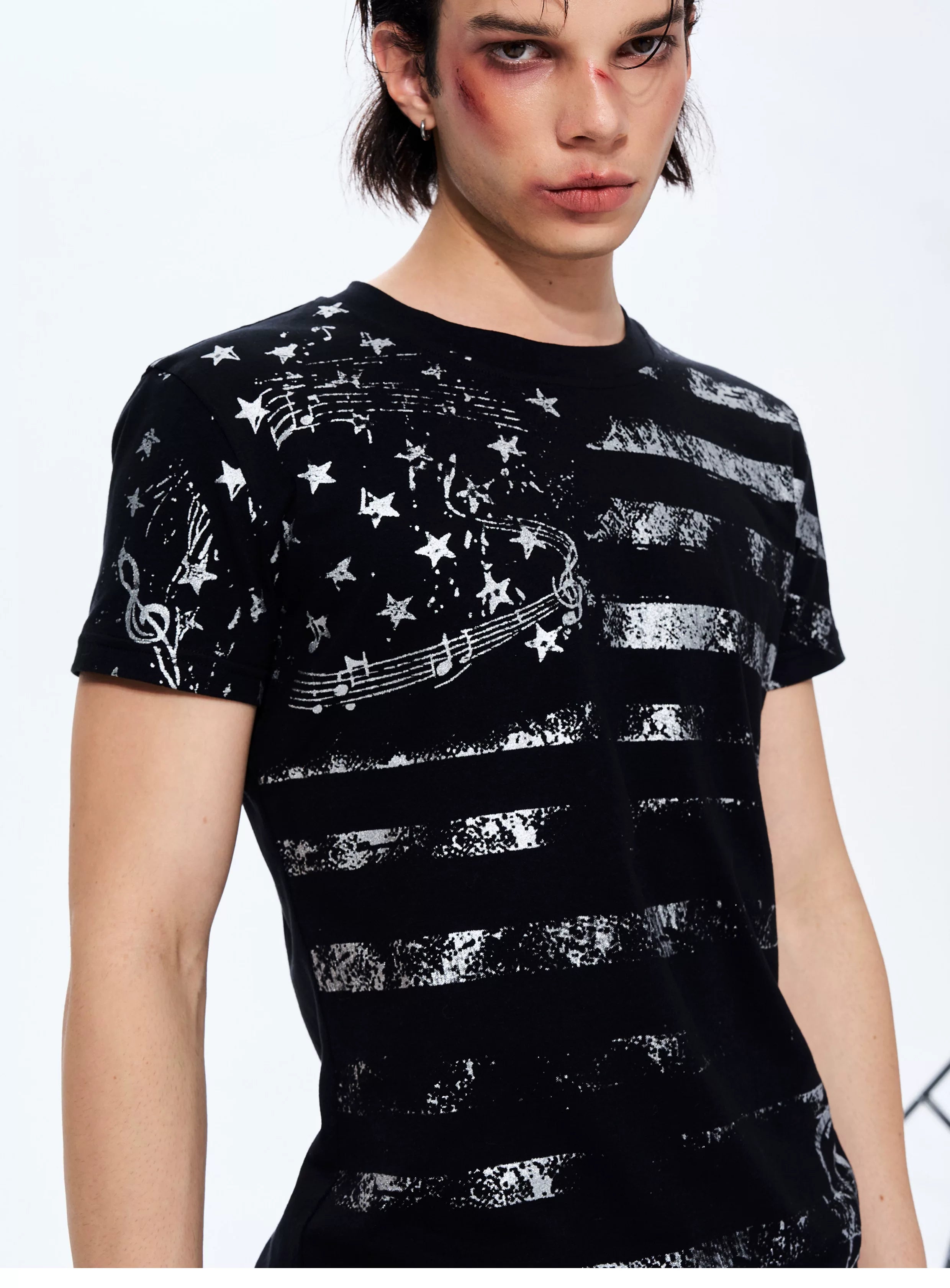 Men's Star Print Street Tee