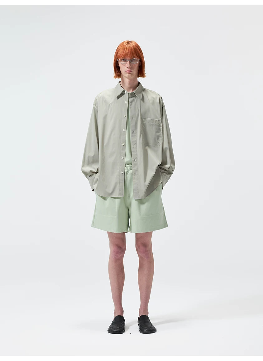 Cotton Sorona Blend Drawstring Sports Shorts