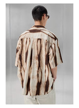 Printed Short Sleeve Cuban Collar Shirt