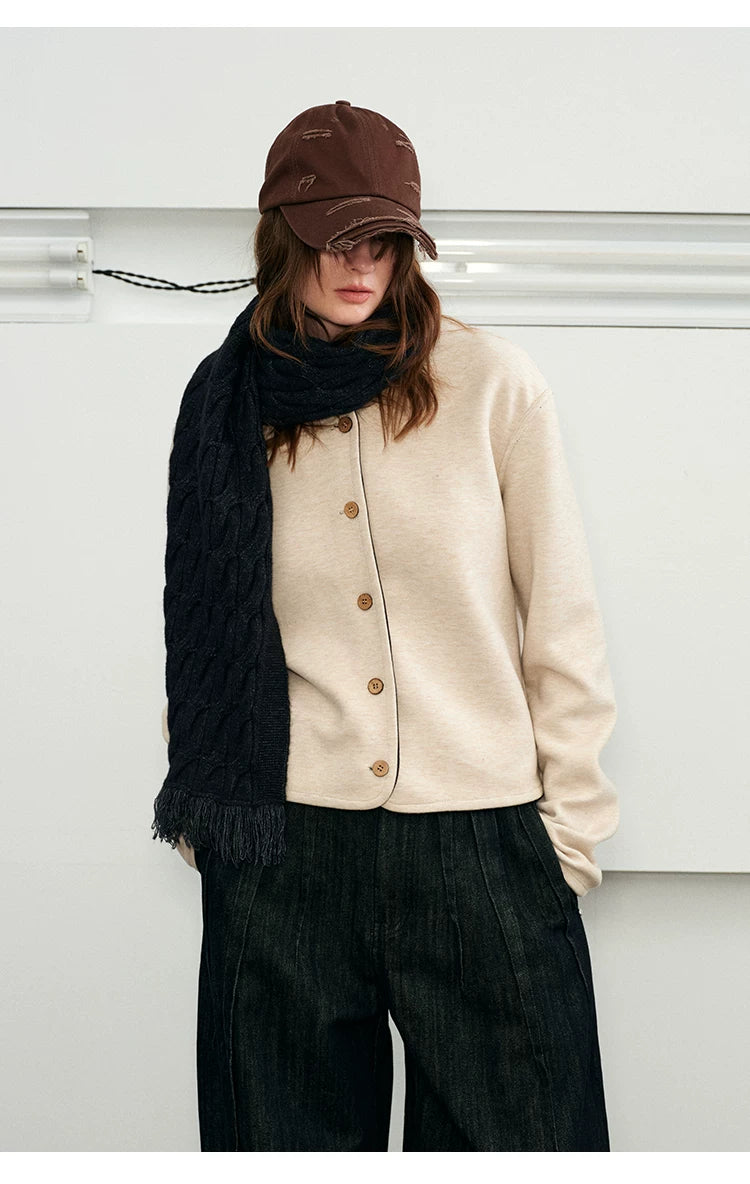 Thick Warm Cable Knit Tassel Scarf