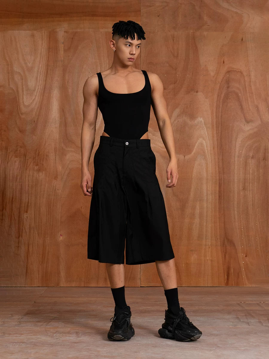 Black Backless Stretchy Shapewear Tank Bodysuits