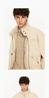 Tip-dyed Toscana PU Harrington Jacket