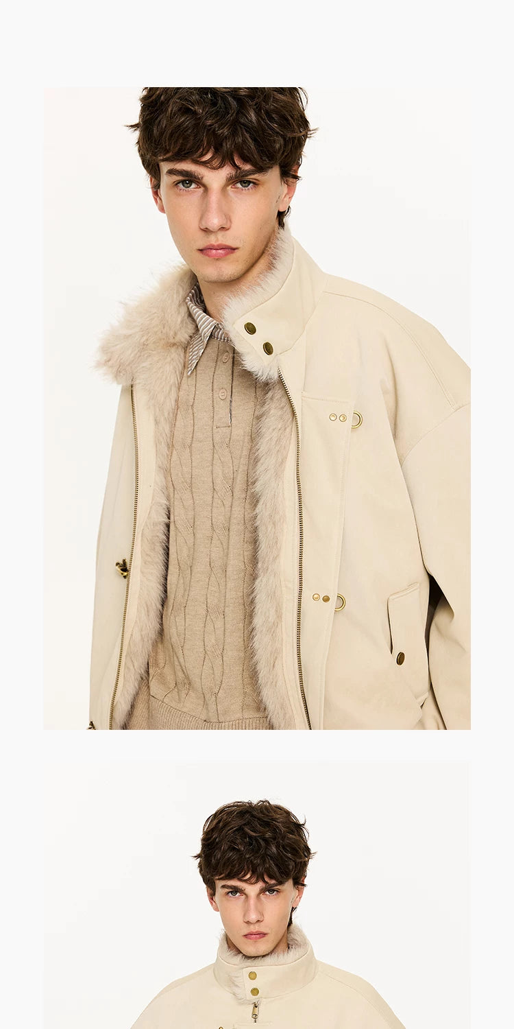 Tip-dyed Toscana PU Harrington Jacket