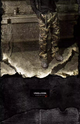 Waxed Camo Flared Jeans