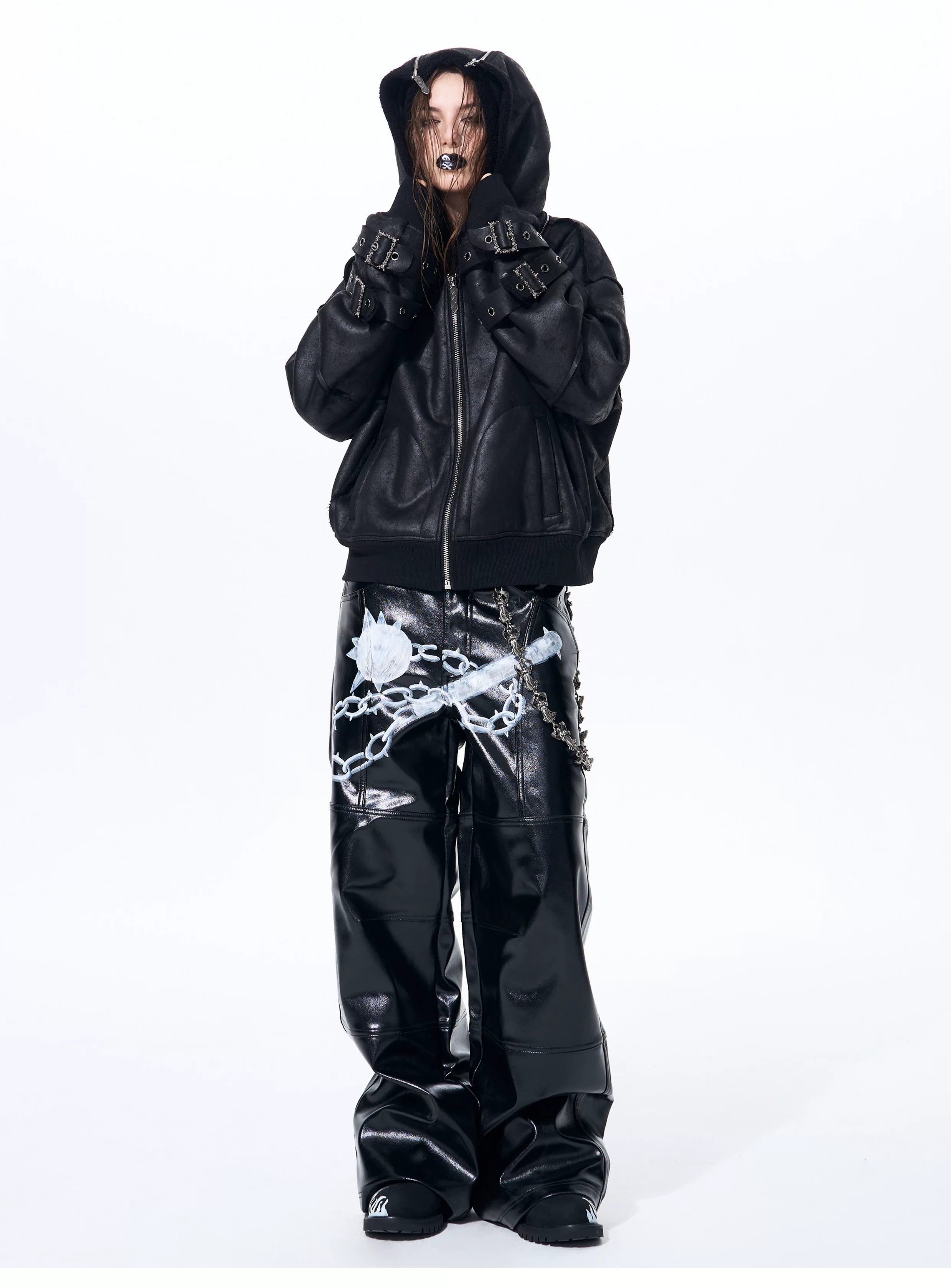 Men's Dual Hood Bomber Puffer Jacket