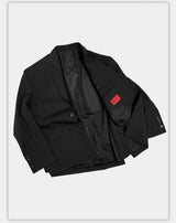 Structured Wool Blazer with Slits