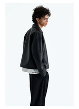 Short Zip Sheepskin Jacket