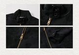 Men's Linen Floral Jacquard Harrington Jacket