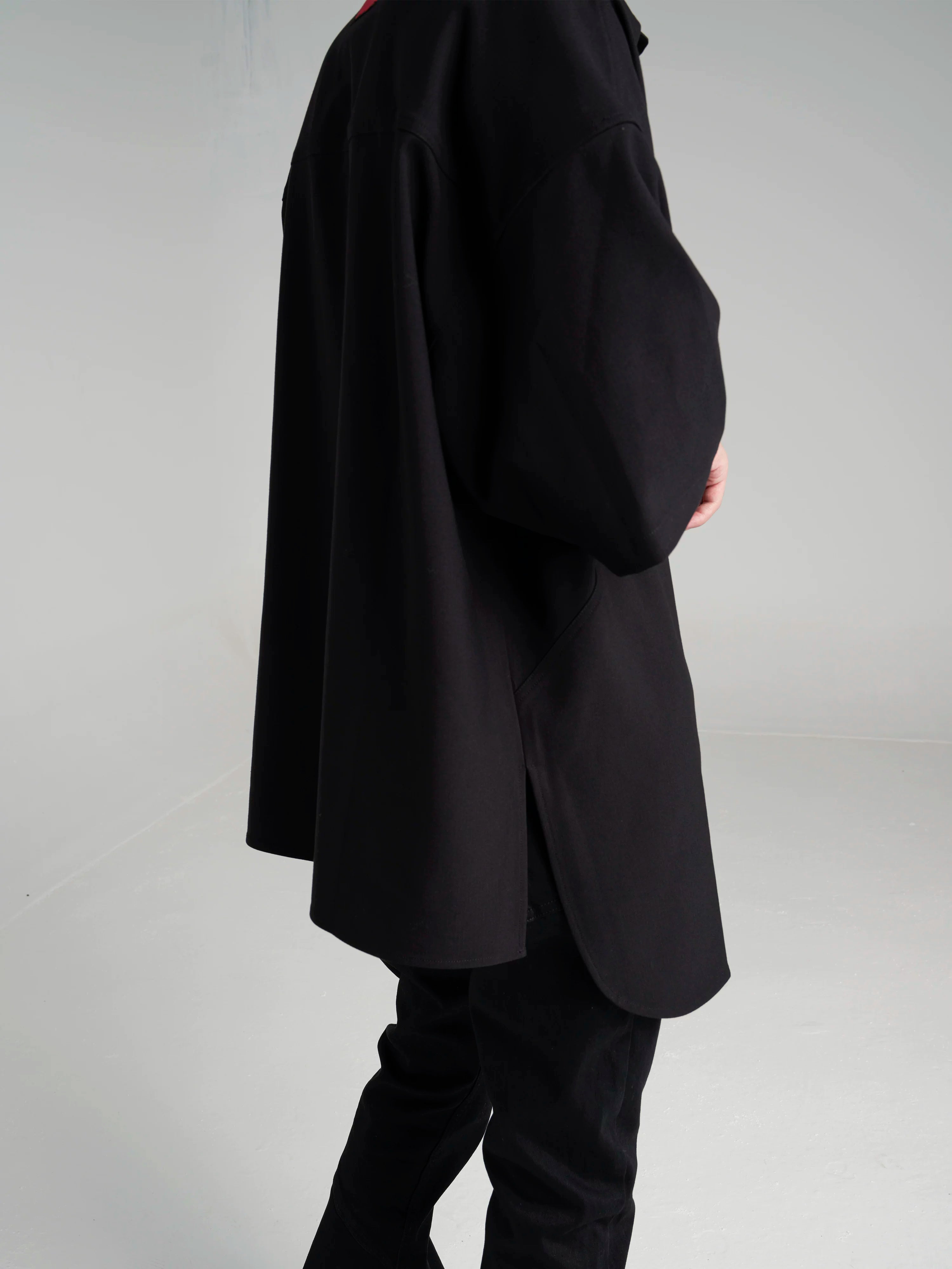 Men's Black Fitted Short Sleeve Shirt