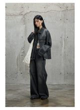 Vintage Washed Flared Denim Pants